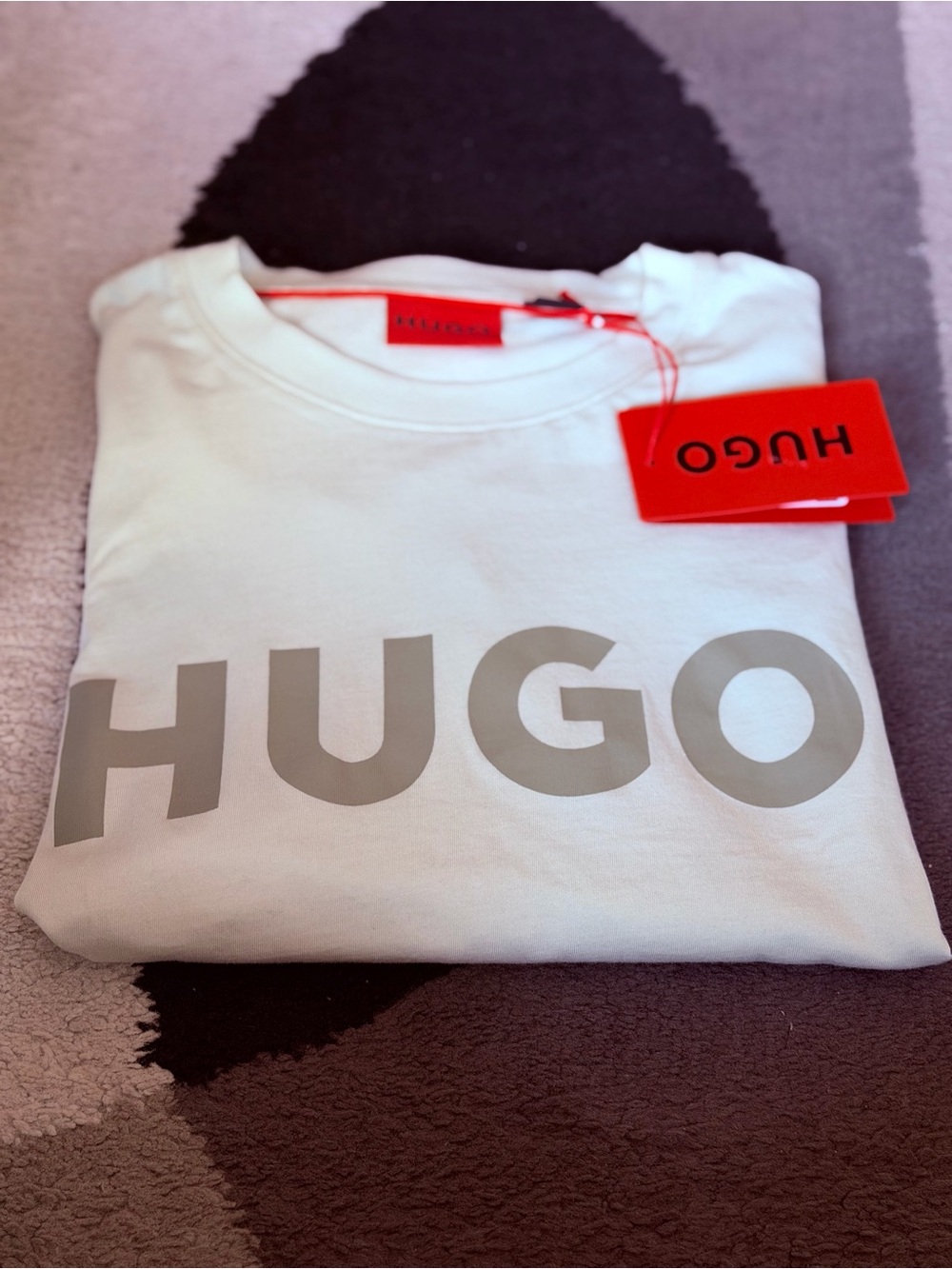 HUGO  White Logo Tee